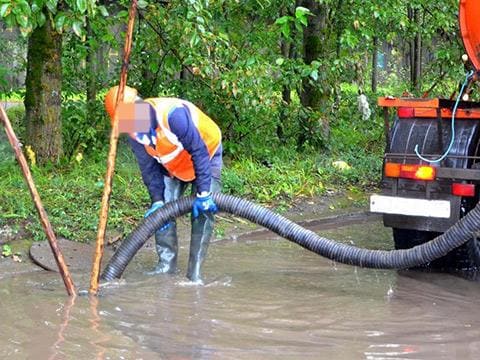 Откачка воды